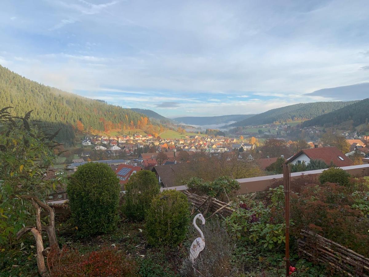 Appartement Mit Herrlicher Aussicht Uebers Murgtal Baiersbronn Bagian luar foto