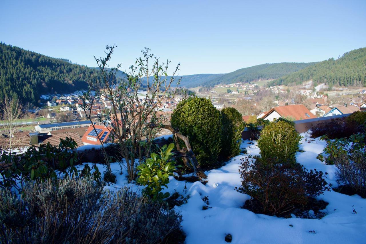 Appartement Mit Herrlicher Aussicht Uebers Murgtal Baiersbronn Bagian luar foto