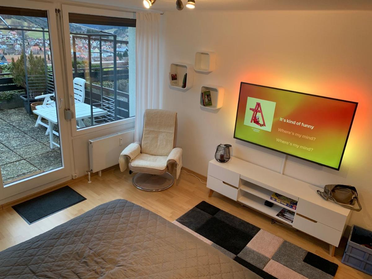 Appartement Mit Herrlicher Aussicht Uebers Murgtal Baiersbronn Bagian luar foto