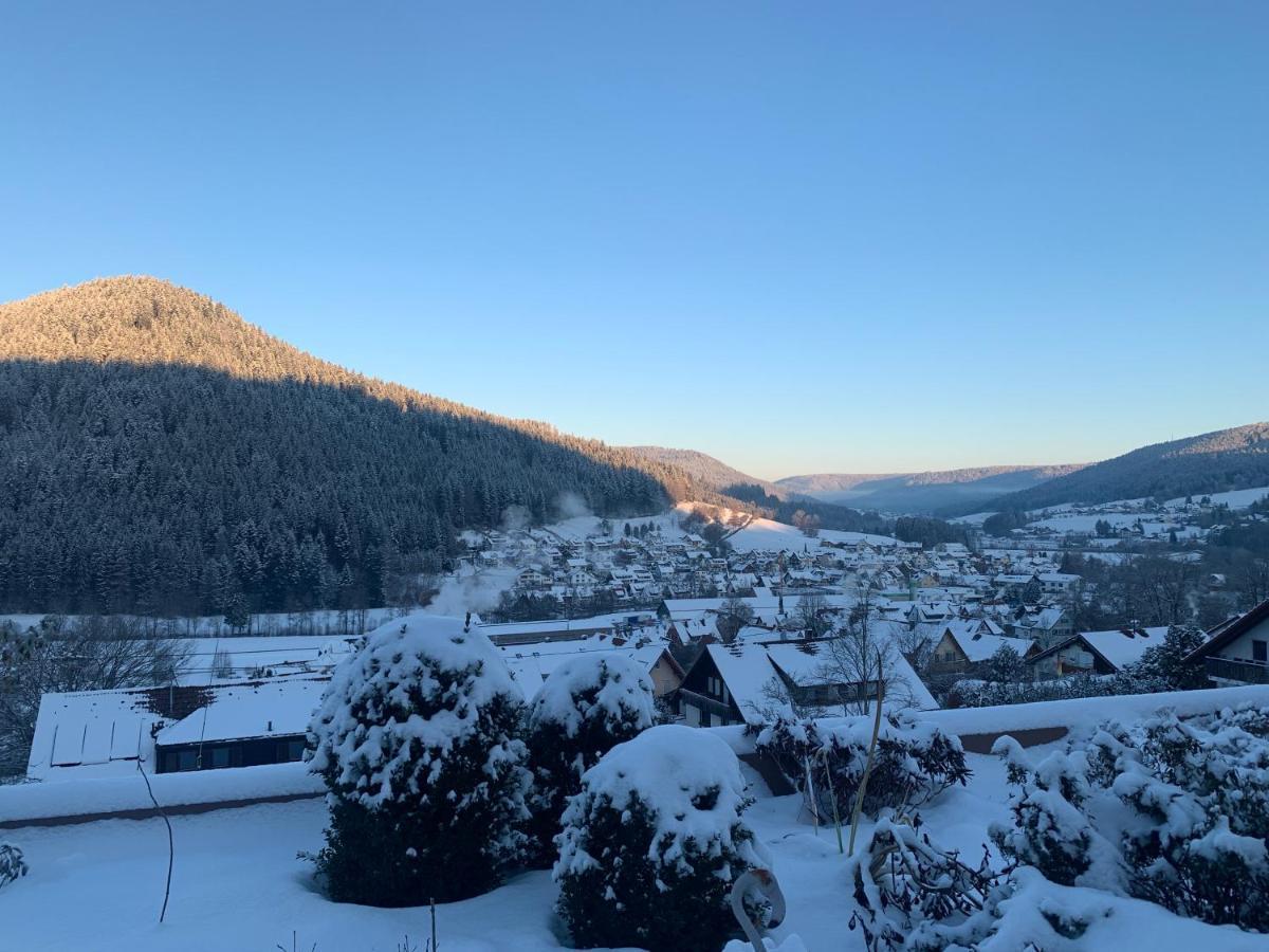 Appartement Mit Herrlicher Aussicht Uebers Murgtal Baiersbronn Bagian luar foto